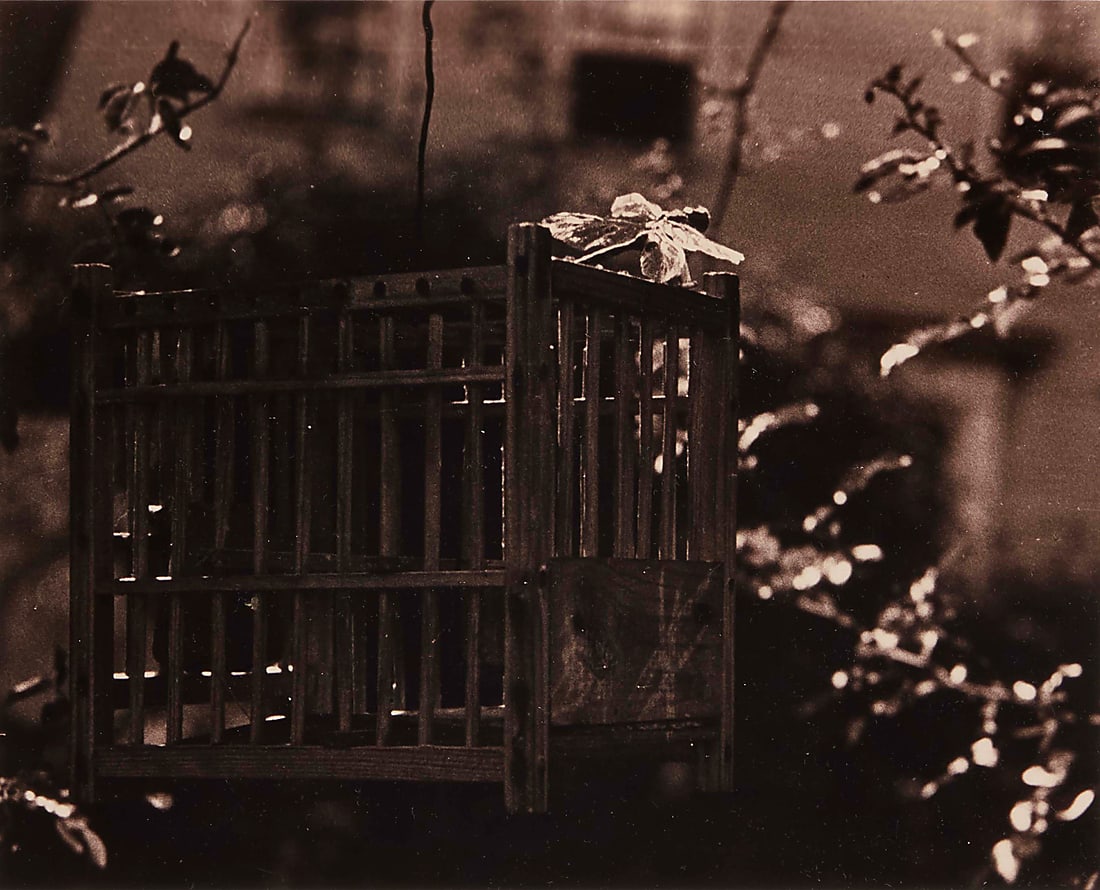 Jose Alemany (1895-1951), "Cage," 1938: Jose Alemany (1895-1951) "Cage," 1938 Photograph on paper Appears unsigned; titled and dated by repute Sight: 7 7/8 x 9 5/8 in.