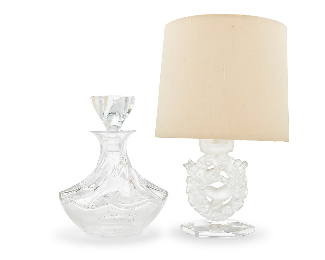Five Lalique glass table items - 2