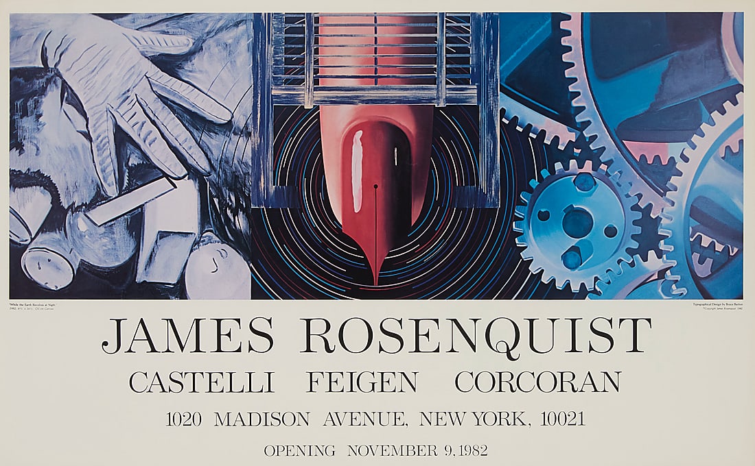 After James Rosenquist (1933-2017), An exhibition poster for "James Rosenquist: Castelli, Feigen, (1 of 6)