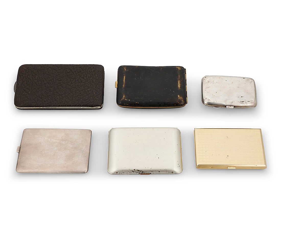 Six vintage cigarette cases - 2