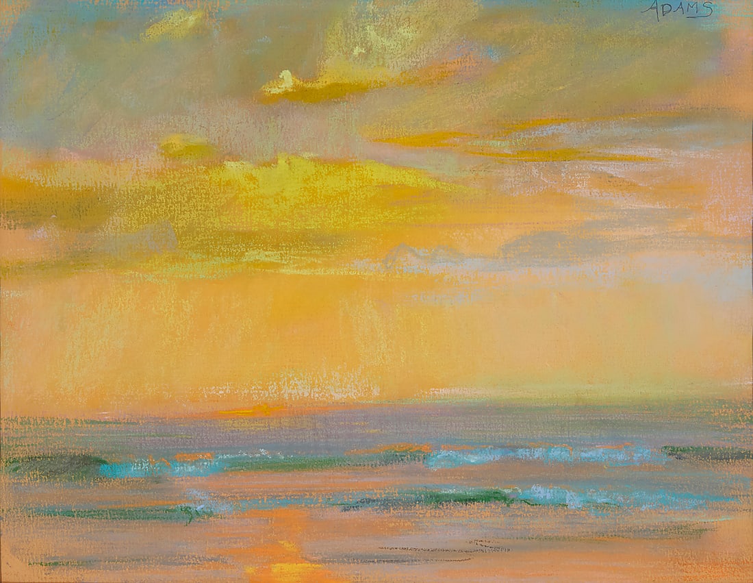 Peter Adams (b. 1950), Sunset seascape (1 of 5)
