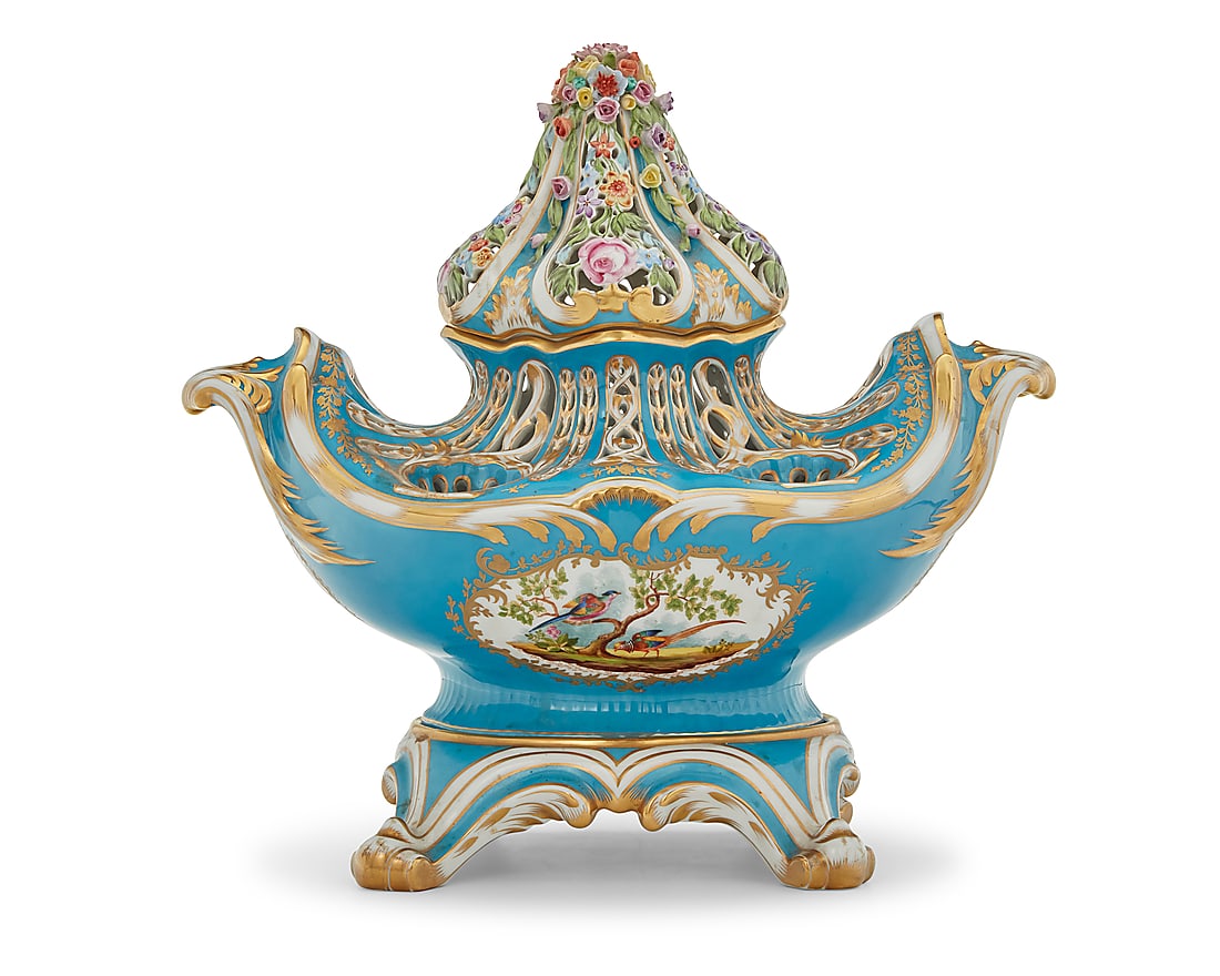 A Herend porcelain potpourri gondola (1 of 7)