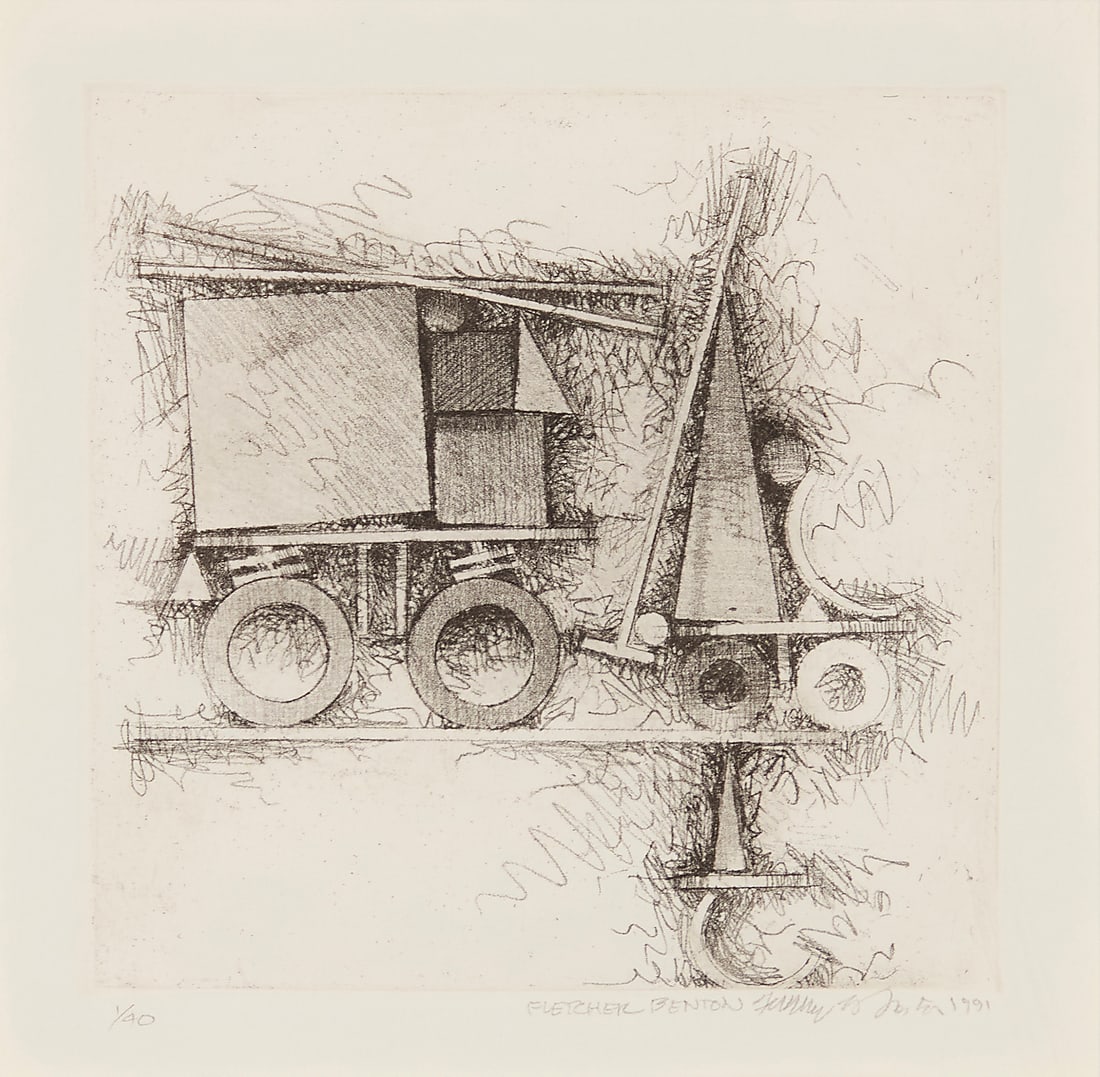 Fletcher Benton (1931-2019), "Truckin Geo," from the "Geo" series, 1991 (1 of 8)