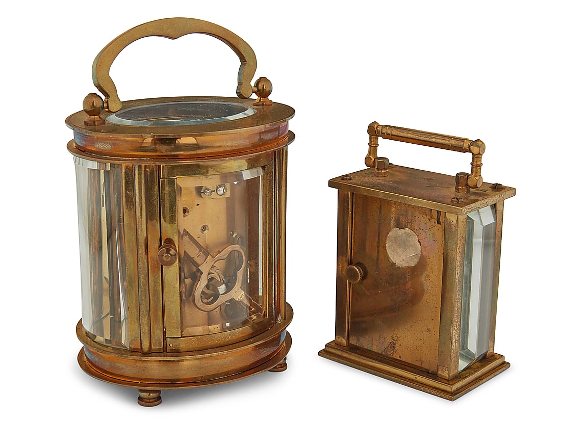 Two brass carriage clocks - 2
