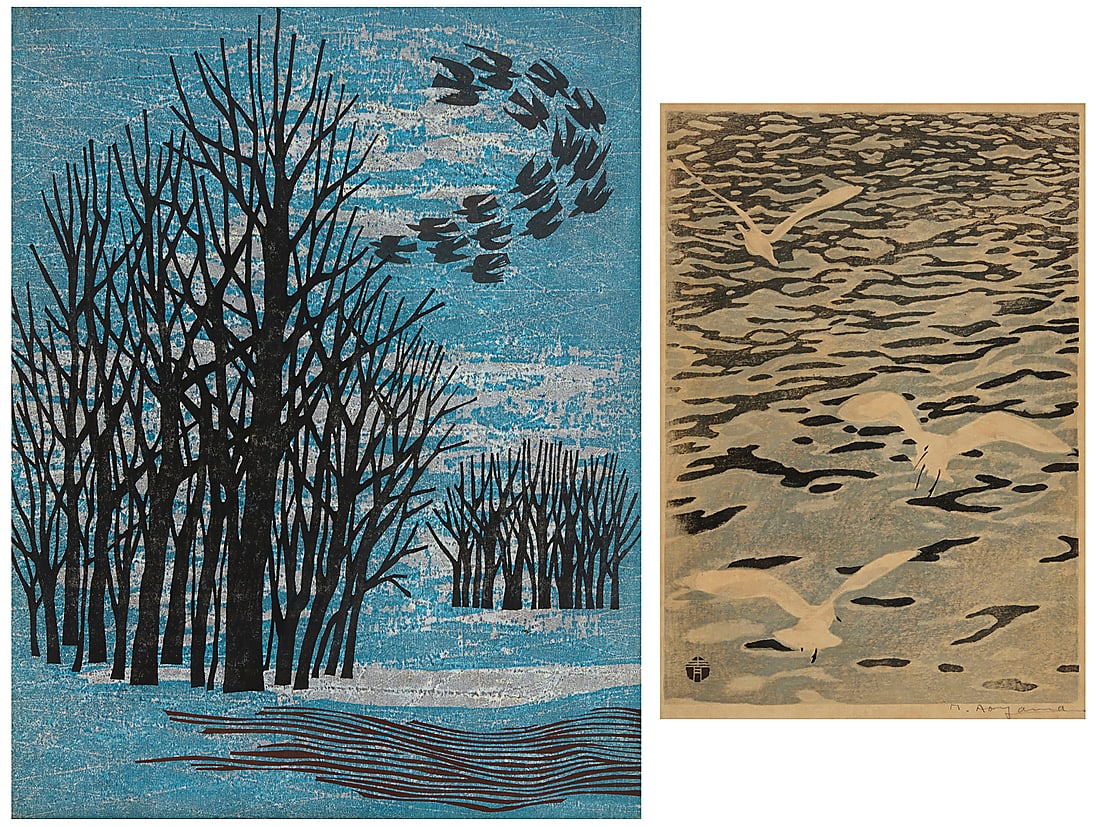Two Japanese Woodcut Prints (1 of 13)