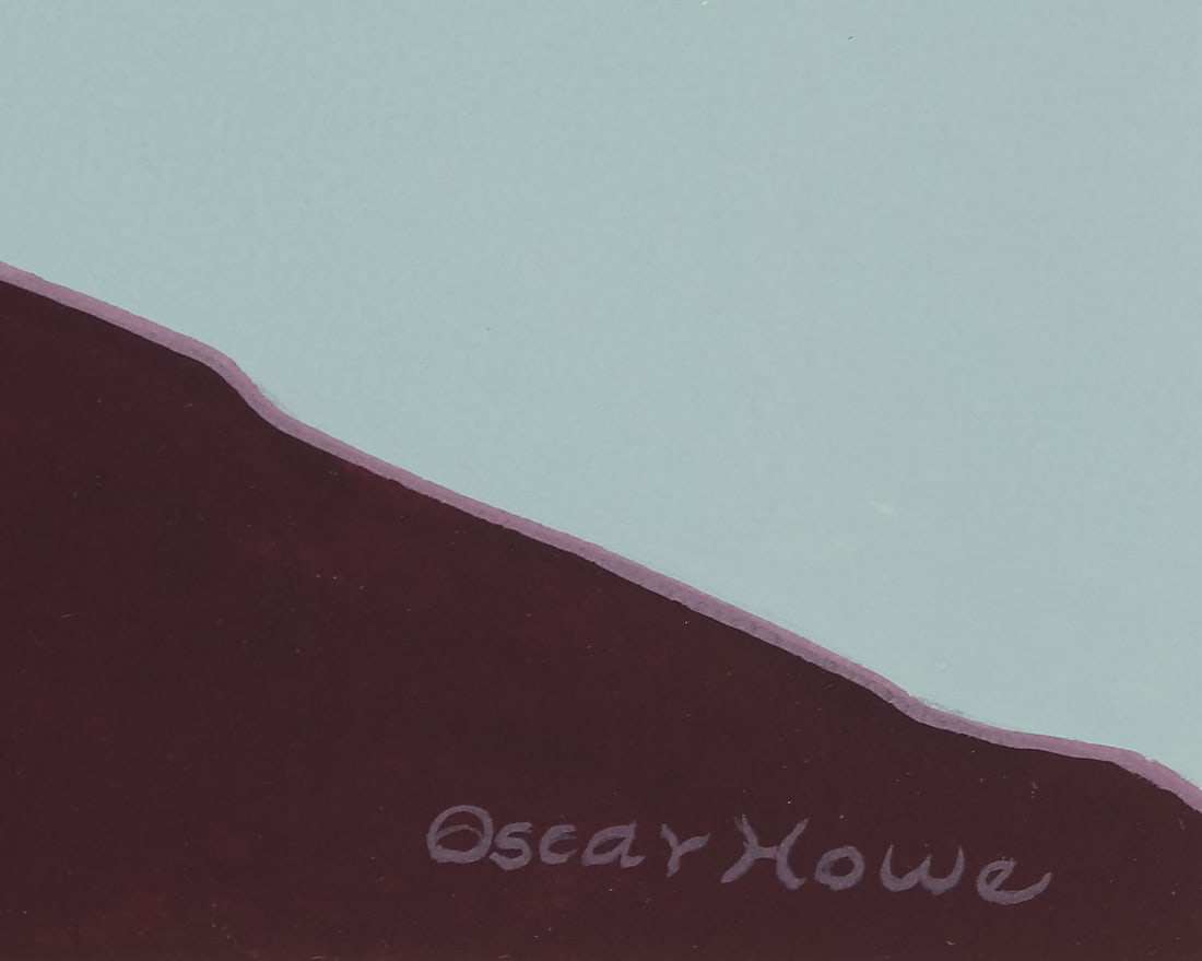 Oscar Howe (1915-1983, Yanktonai Dakota), "Sioux Council" - 2