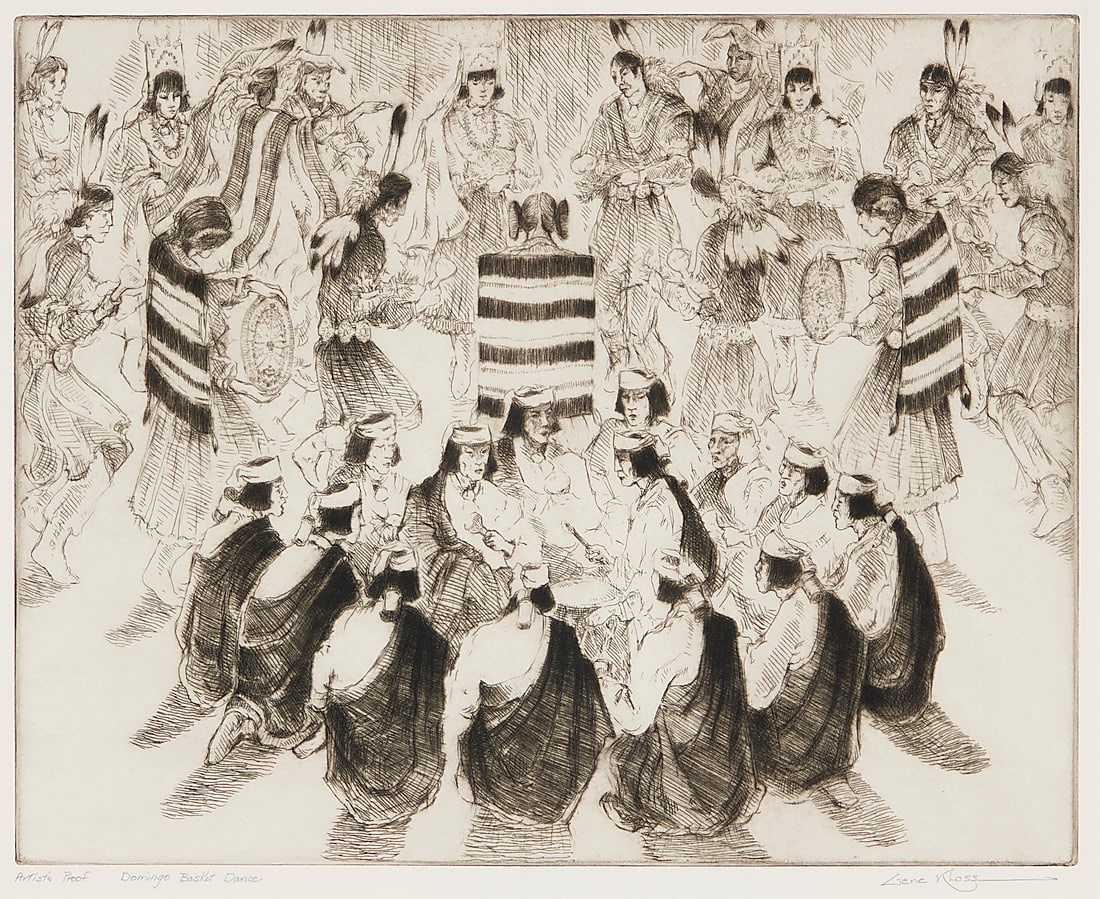Gene Kloss (1903-1996), "Domingo Basket Dance," 1973 (1 of 9)