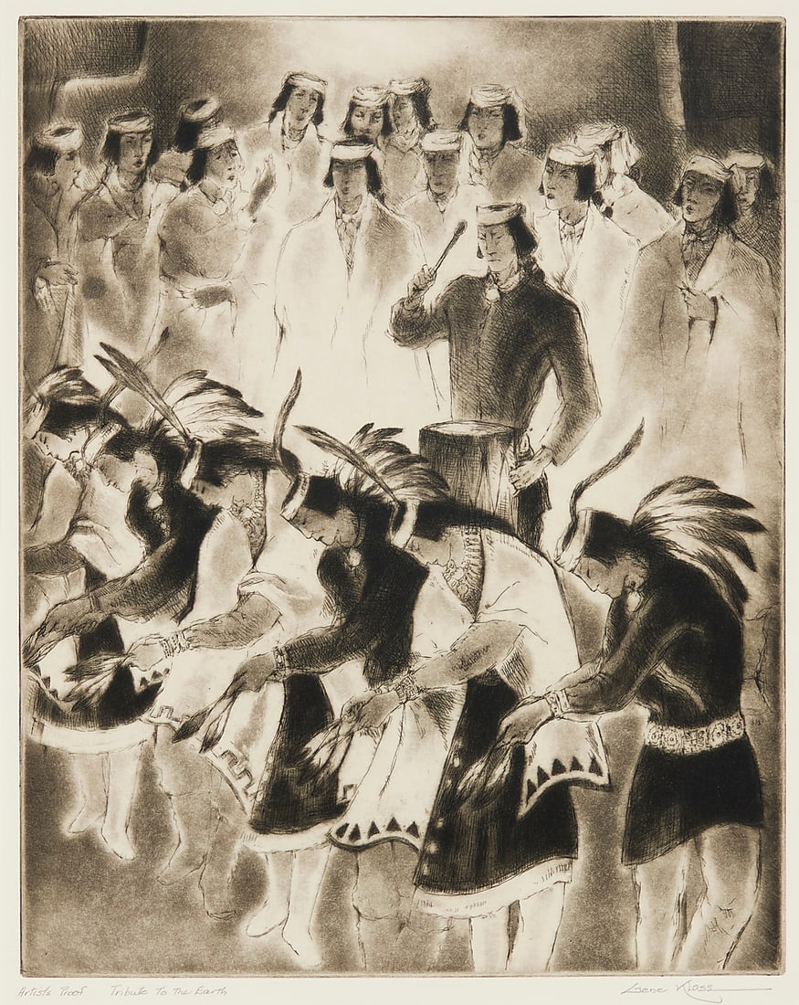 Gene Kloss (1903-1996), "Tribute to the Earth," 1972 (1 of 9)