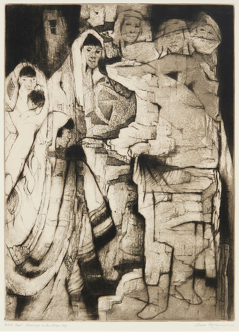 Gene Kloss (1903-1996), "Blessings on San Felipe Day," 1975 (1 of 9)