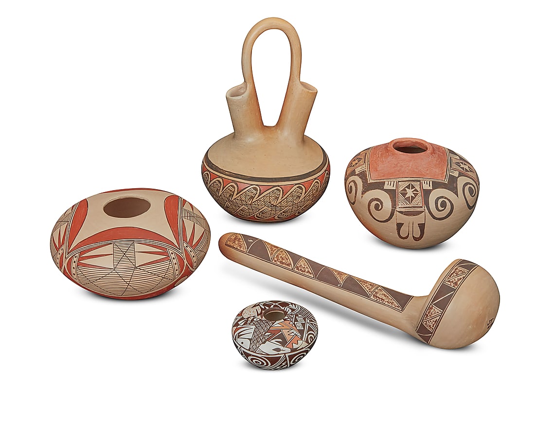 Five Hopi pottery items (1 of 11)