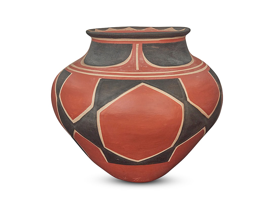 Robert Tenorio (b. 1950, Kewa [Santo Domingo Pueblo]), A polychrome pottery jar (1 of 5)