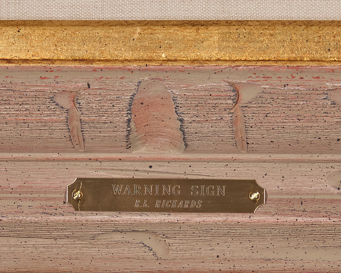 Robert Rickards (20th Century), "Warning Sign," 2009 - 3