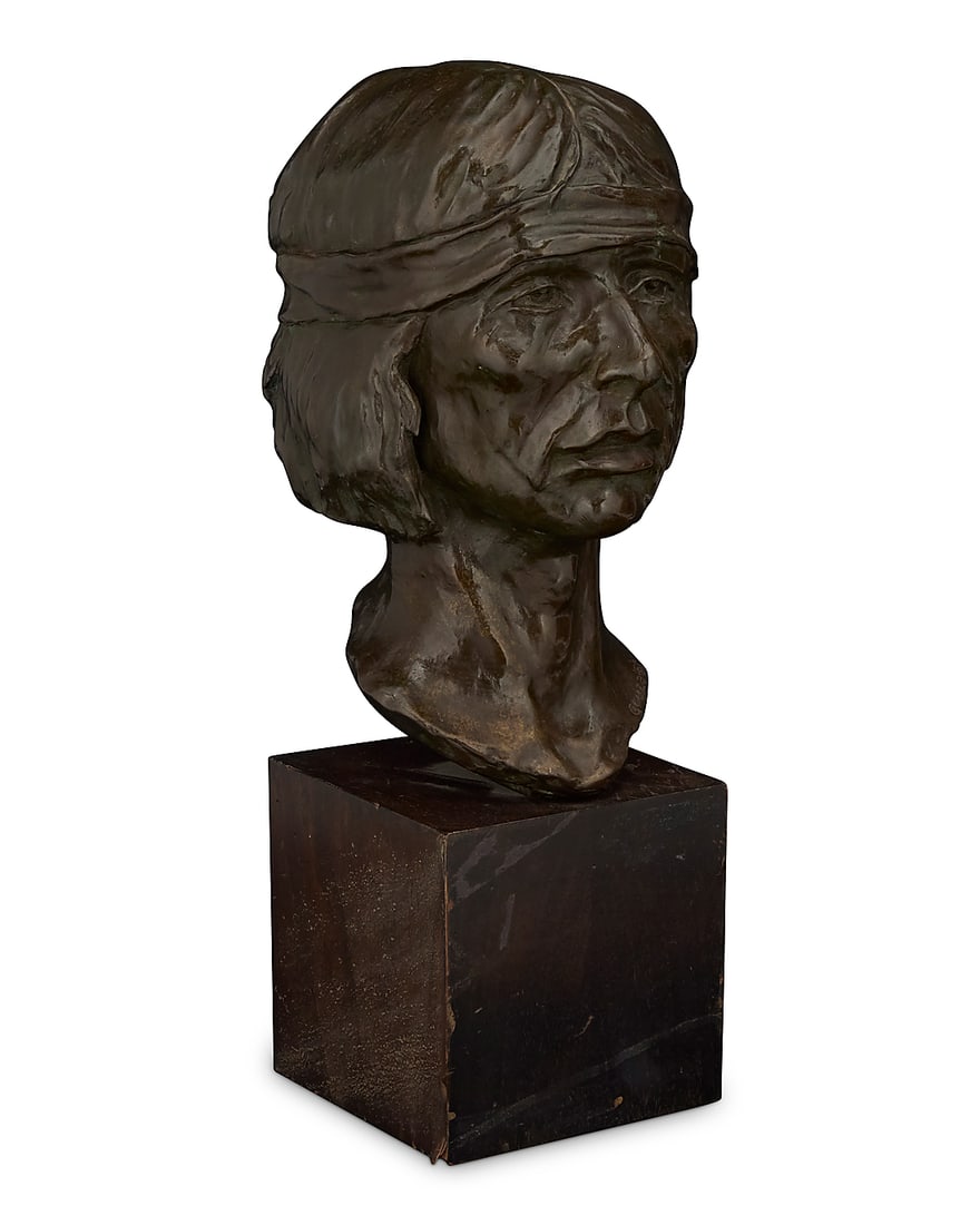 James Gruzalski (b. 1938), Native American bust (1 of 5)
