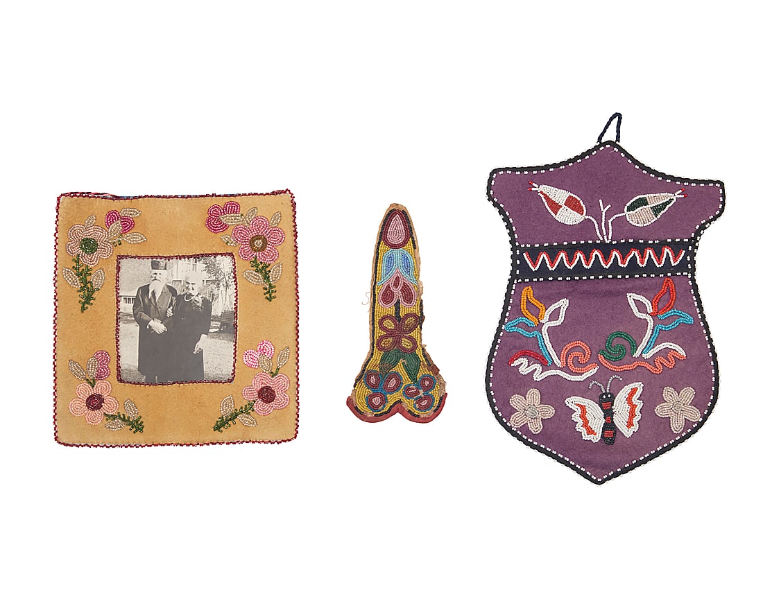 Three Native American beaded items (1 of 3)