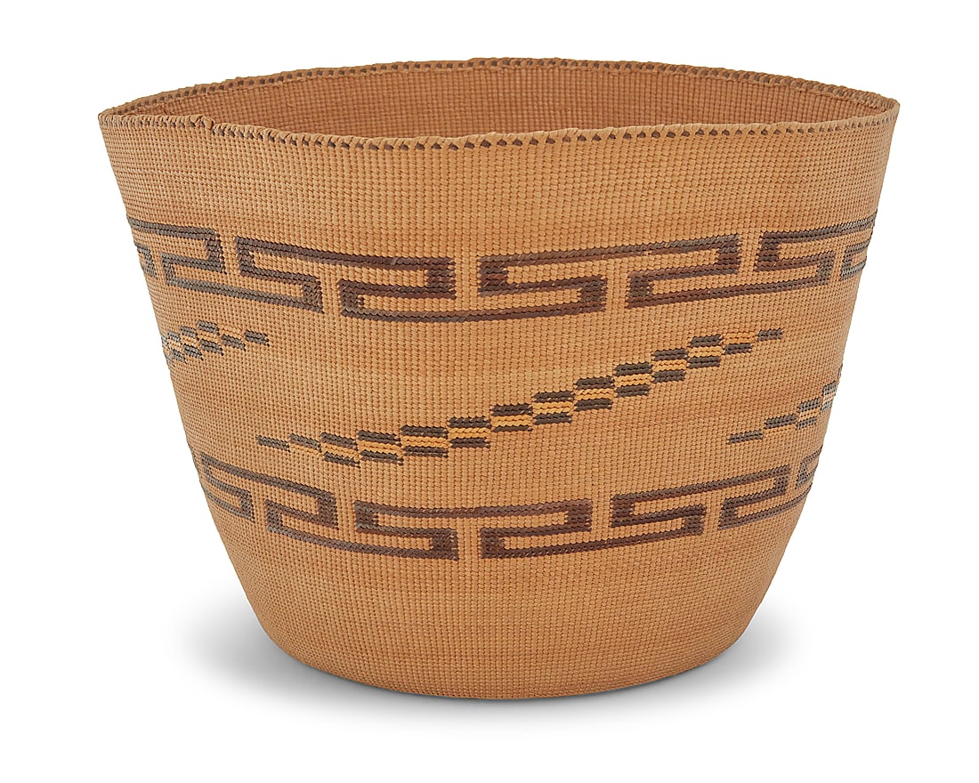 A Tlingit polychrome basket - 2