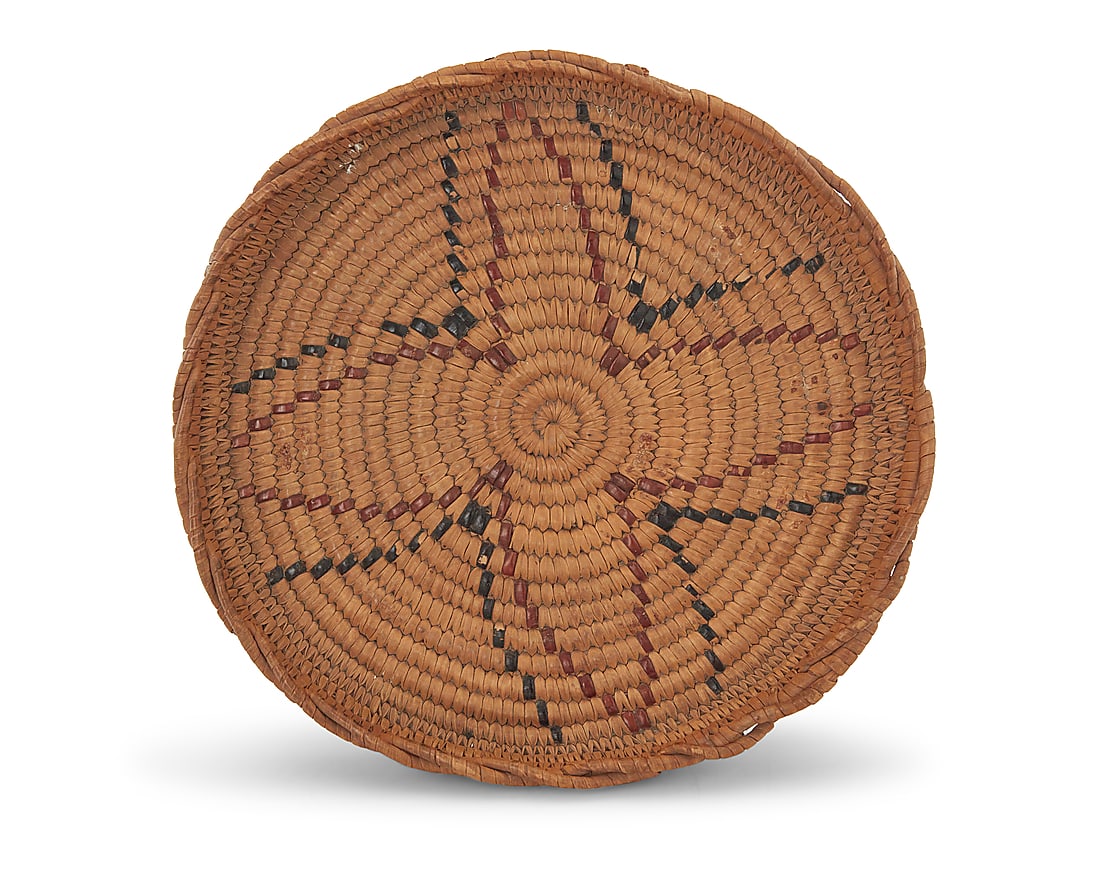 Two Salish polychrome baskets - 3
