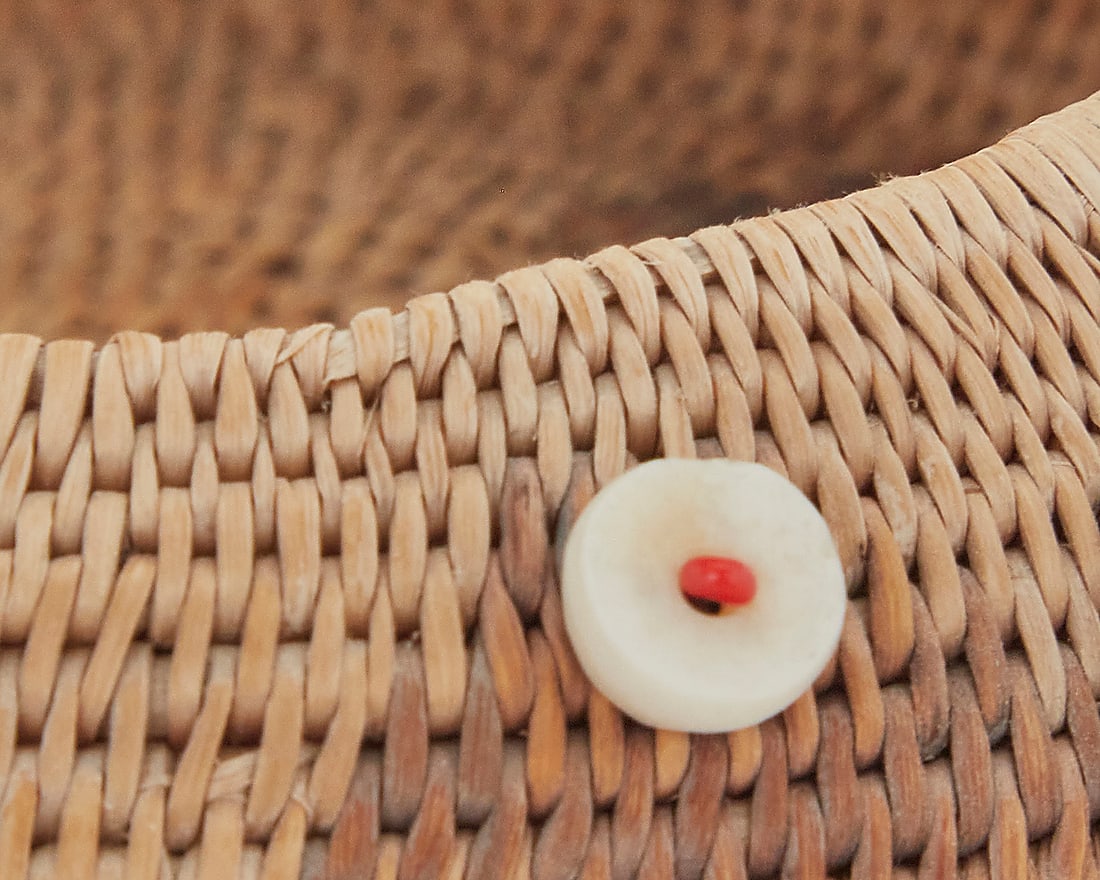 A Pomo beaded gift basket - 5