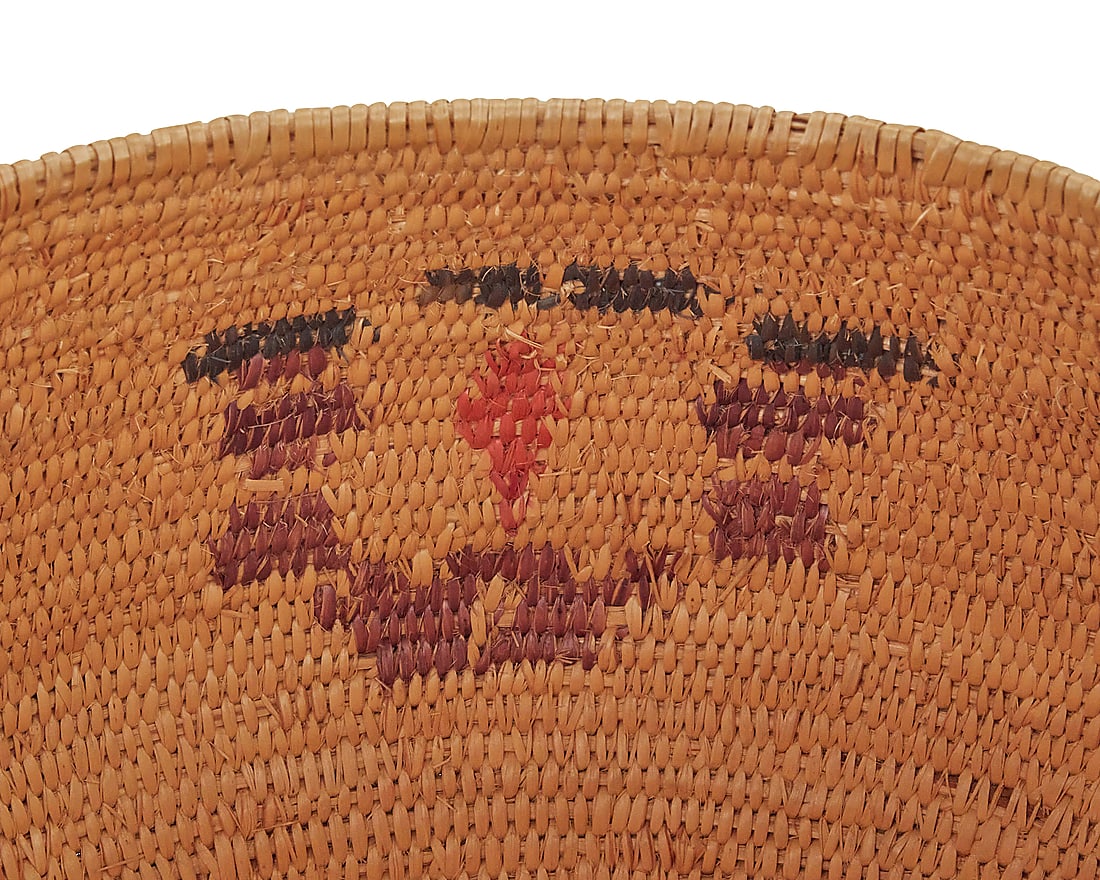 A large Paiute polychrome storage basket - 5