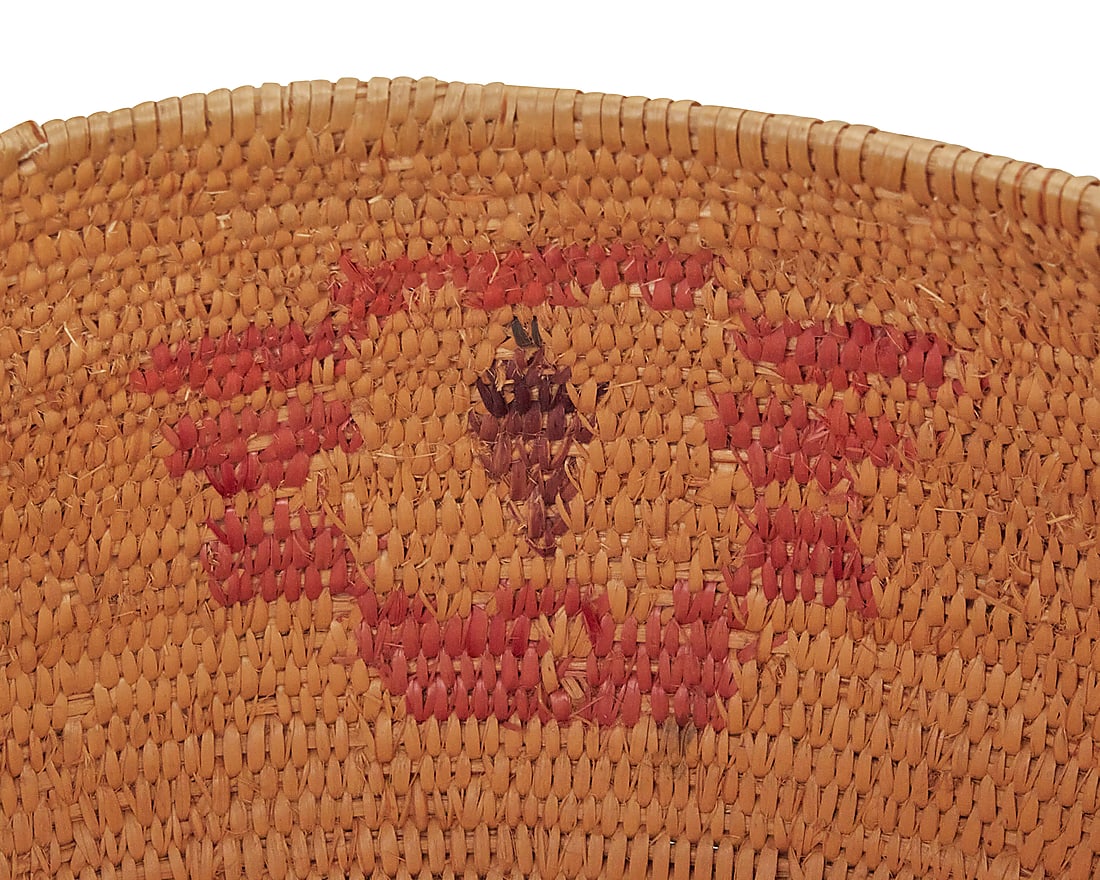 A large Paiute polychrome storage basket - 6