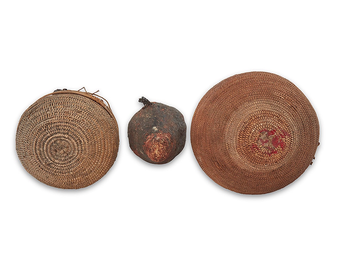 Three Paiute basketry vessels - 4