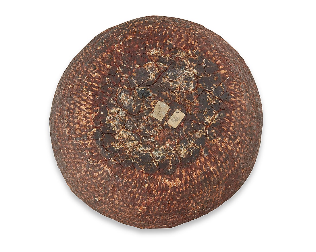 An Apache pitch-covered basketry vessel - 4