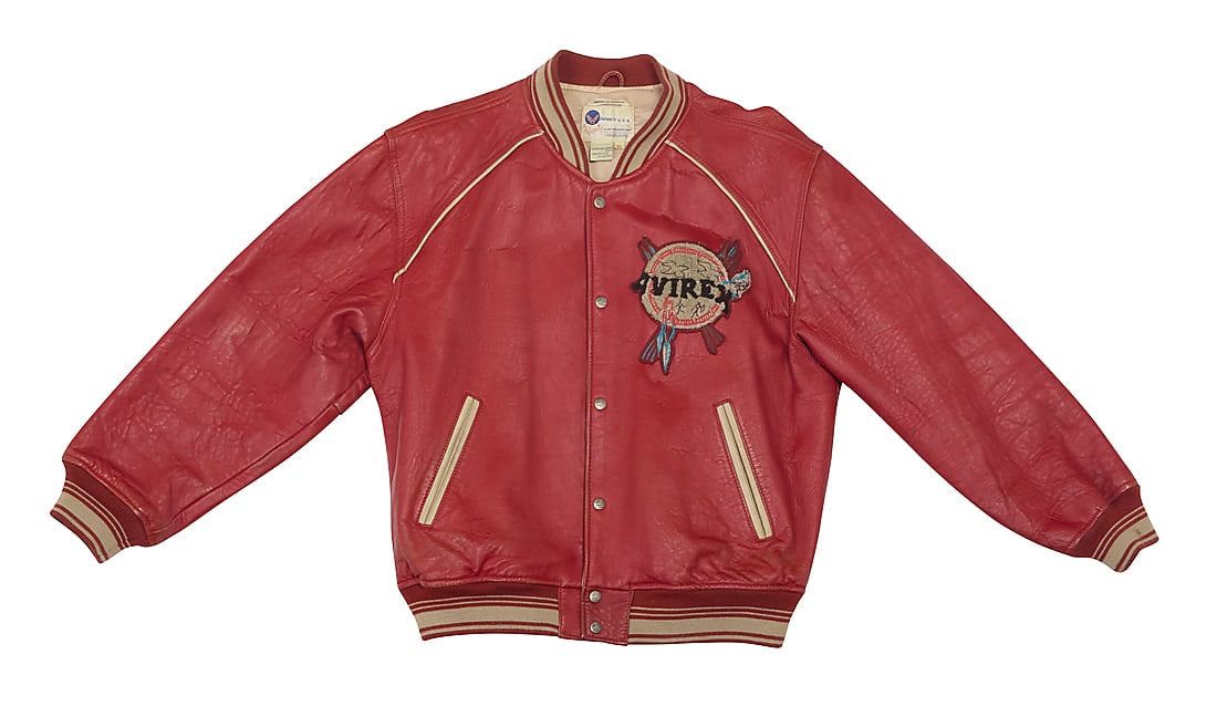 Two Avirex leather bomber jackets - 2