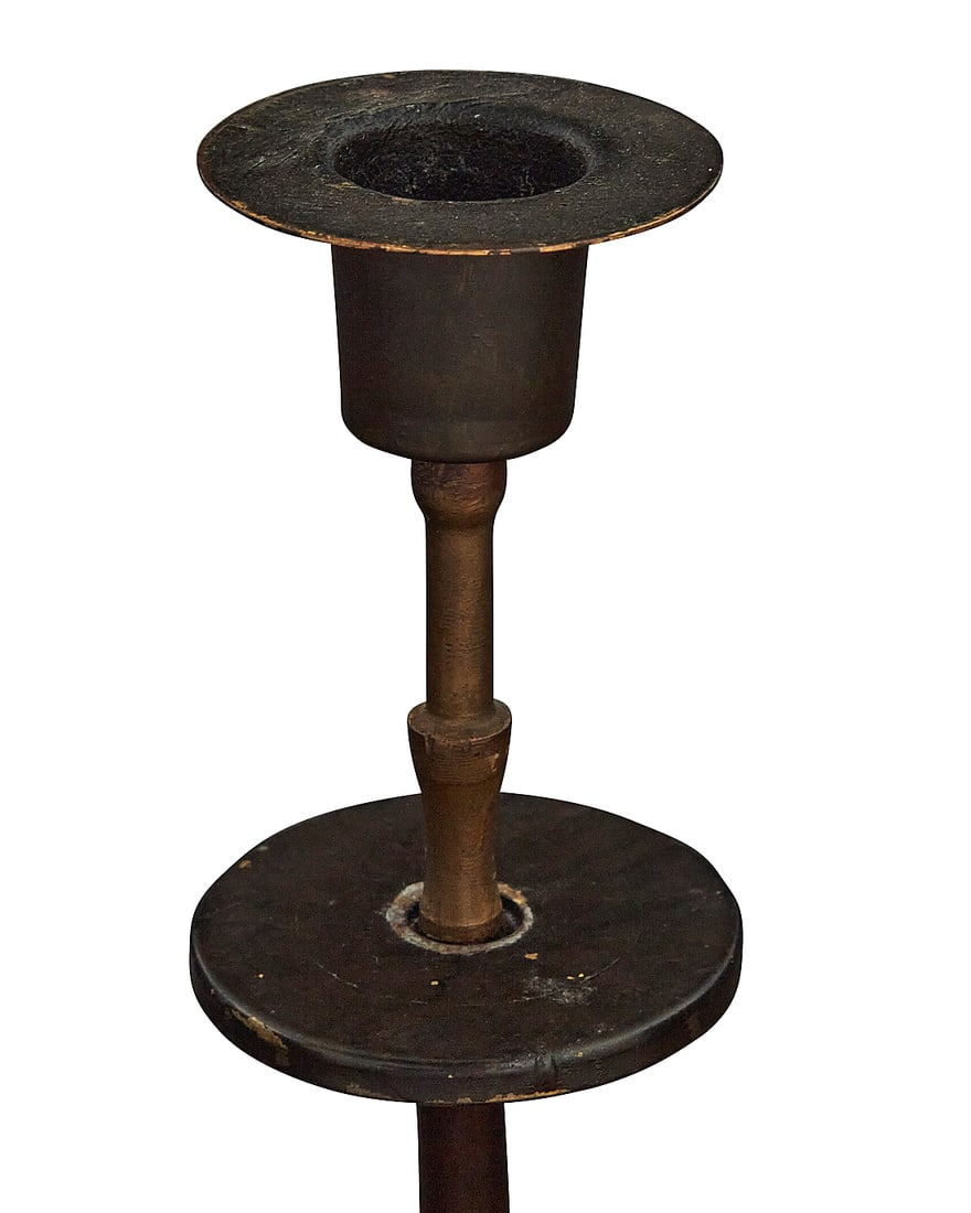 A Tiffany Studios bronze 'Root' candlestick - 6