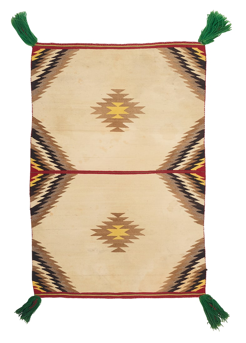 A Dine (Navajo) double saddle blanket (1 of 3)