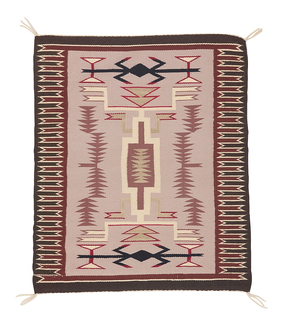A Dine (Navajo) storm pattern rug - 3