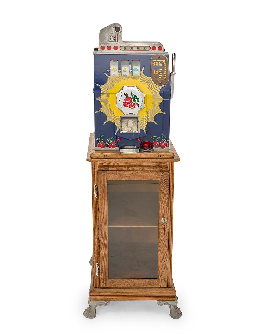 A Mills 'Bursting Cherry' slot machine (1 of 10)