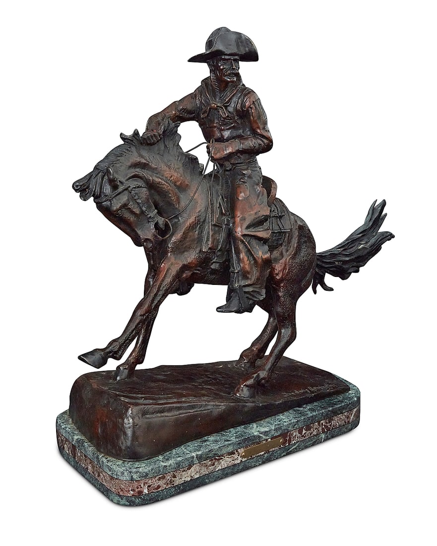 After Frederic Remington (1861-1909), "The Cowboy," conceived 1905 (1 of 7)