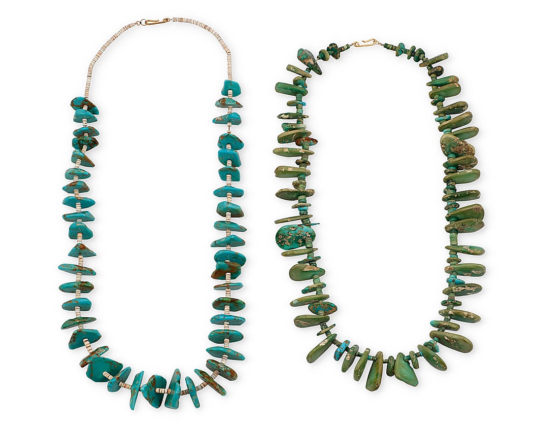 Two Pueblo turquoise necklaces (1 of 2)