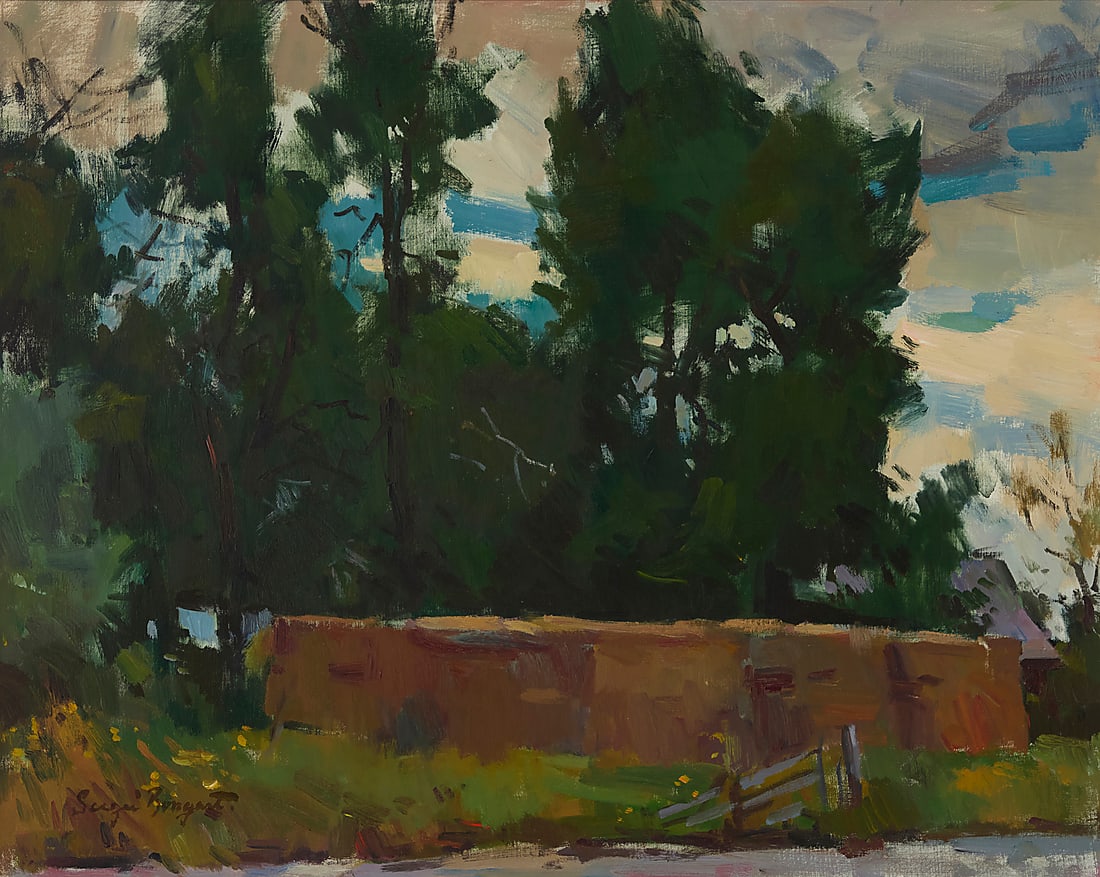 Sergei Bongart (1918-1985), Adobe in a western landscape (1 of 8)