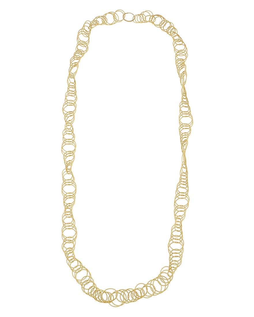 Buccellati: A Gold 'Hawaii' Necklace Featuring graduated interlocking links of a twisted thread (1 of 3)