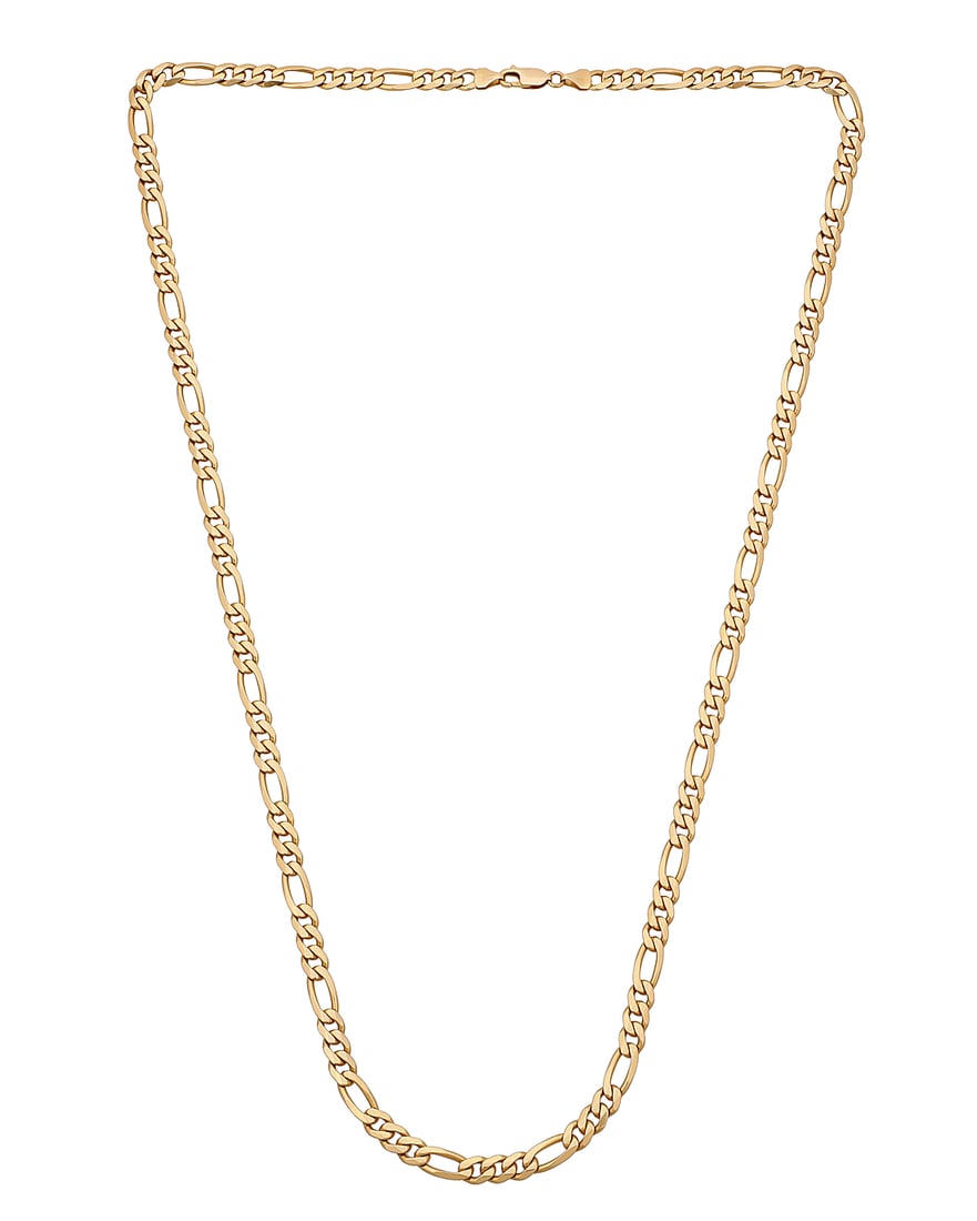 A 14K Gold Chain Of a figaro link design Length: 30 in. 46.3 grams (1 of 3)
