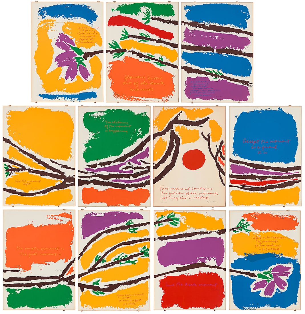 Corita (Sister Mary) Kent (1918-1986) Eleven plates from the "Moments" series, 1977 The set of (1 of 20)