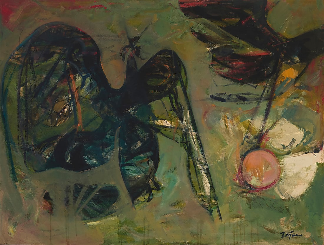 Jack Zajac (b. 1929) Abstract composition Oil on canvas Signed lower right: Zajac 38 x 50 in. (1 of 5)