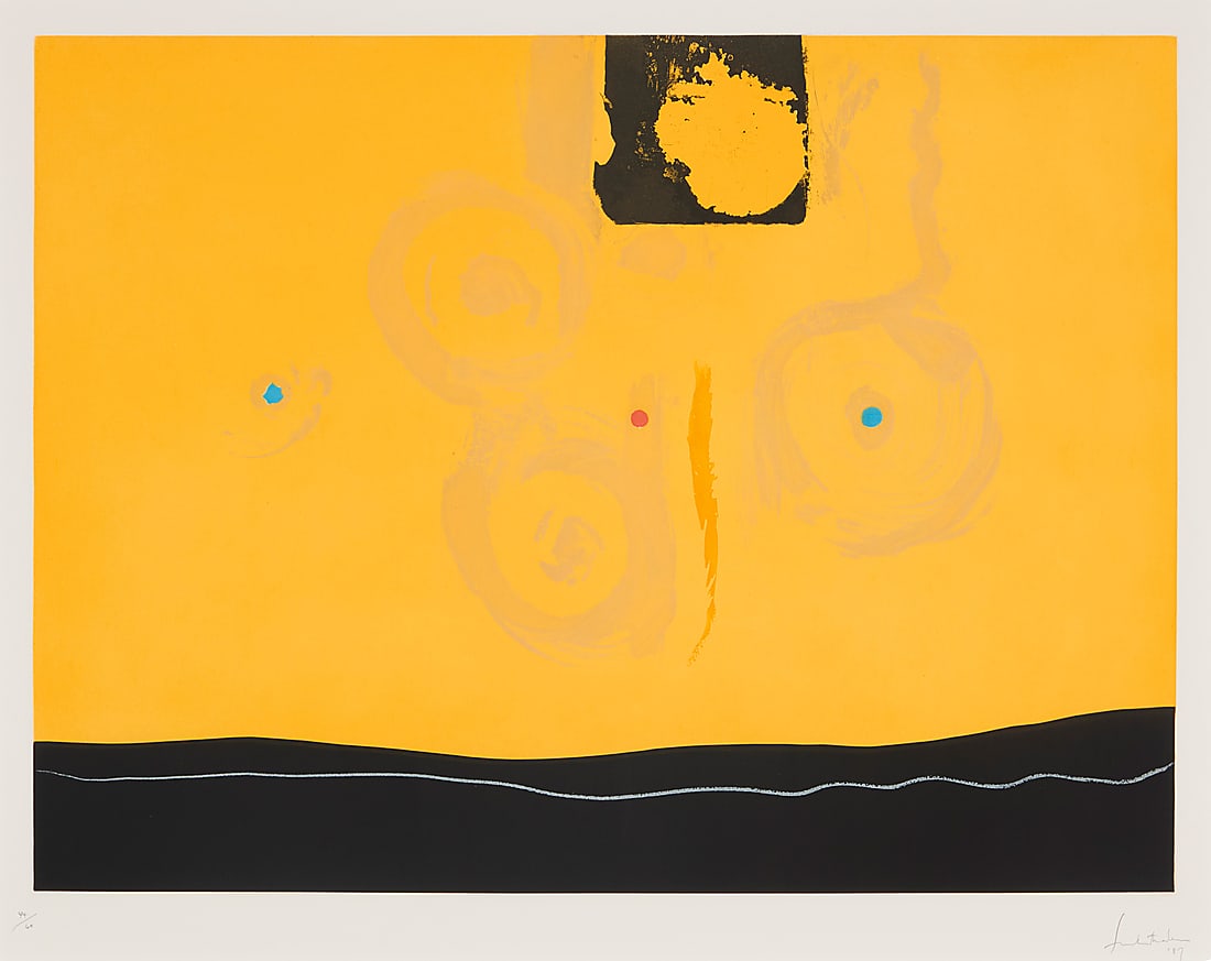 Helen Frankenthaler (1928-2011) "Plaza Real," 1987 Soft ground etching, etching, and aquatint in (1 of 8)