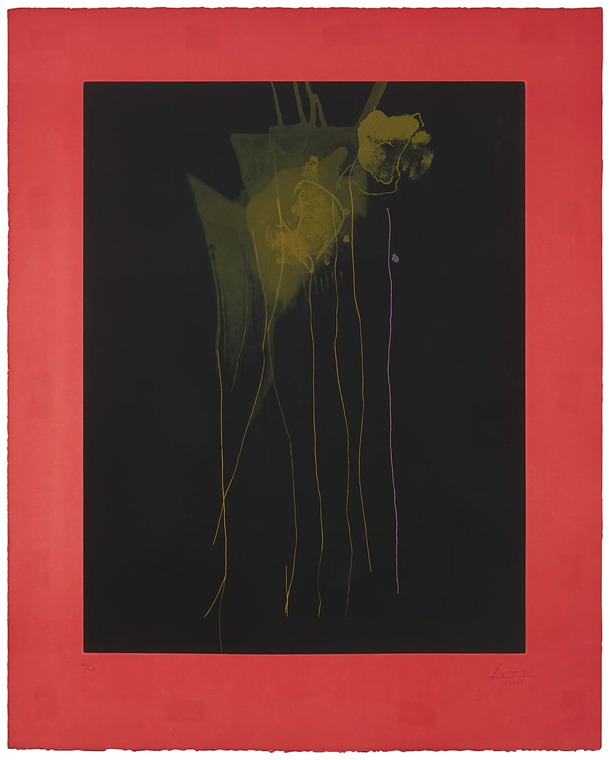 Helen Frankenthaler (1928-2011) "Ramblas," 1987-88 Lithograph, drypoint, and etching in colors (1 of 6)
