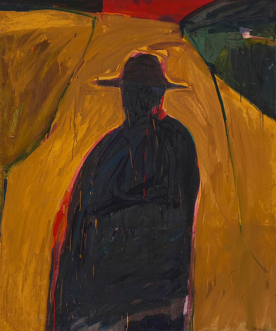 James Jarvaise (1924-2015) "Man From Toledo," 1963 Oil on canvas Signed and dated lower right: (1 of 1)