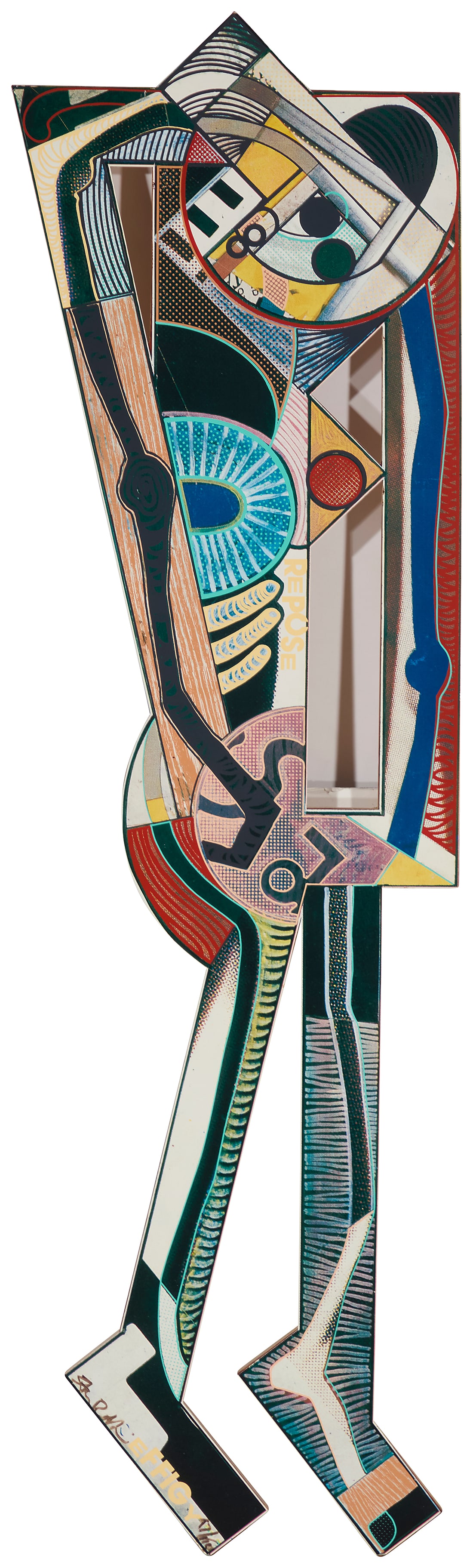 Steven Heino (20th Century) "Effigy" Mixed media including screenprint and offset lithograph in (1 of 1)