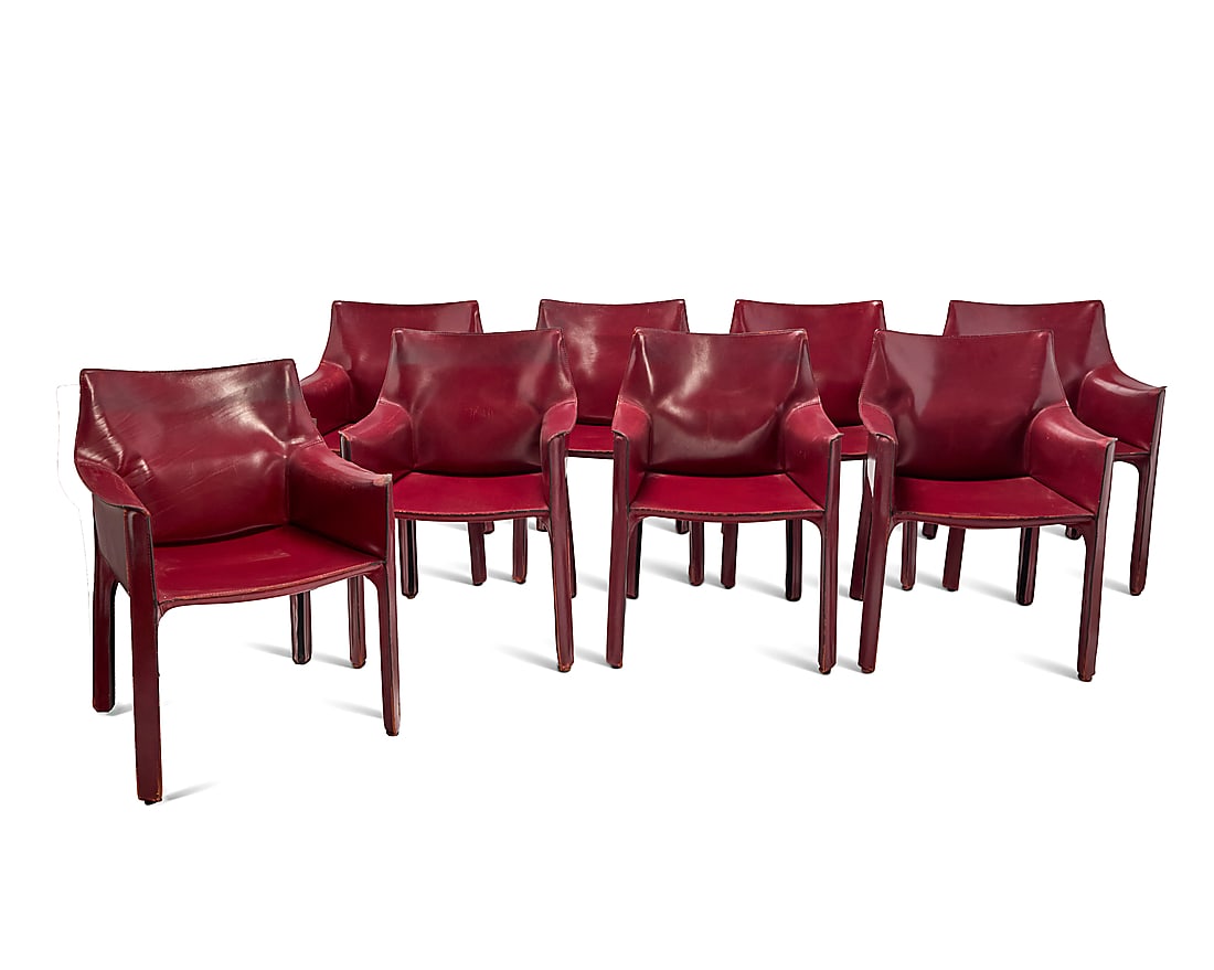 Mario Bellini (b. 1935) A set of eight 'CAB 413' chairs for Cassina, late 20th century Designed (1 of 15)