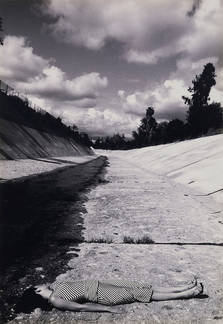 Melanie Pullen (b. 1975) "LA River," presumably from the "Crime Scenes" series, 2003 C-Print on: Melanie Pullen (b. 1975) "LA River," presumably from the "Crime Scenes" series, 2003 C-Print on paper Edition: 1/10 Presumably signed, dated and numbered with © verso based on a photograph affixed to