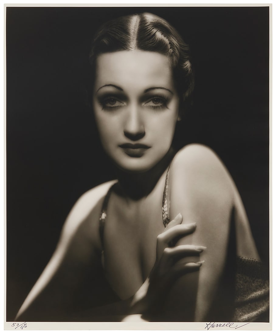George Hurrell (1904-1992) "Dorothy Lamour," one plate from "Portfolio II, 1930-1946" Gelatin: George Hurrell (1904-1992) "Dorothy Lamour," one plate from "Portfolio II, 1930-1946" Gelatin silver print on Agfa Portriga Rapid Double Weight paper #118 Edition 53/190, printed 1979 Signed and numbe