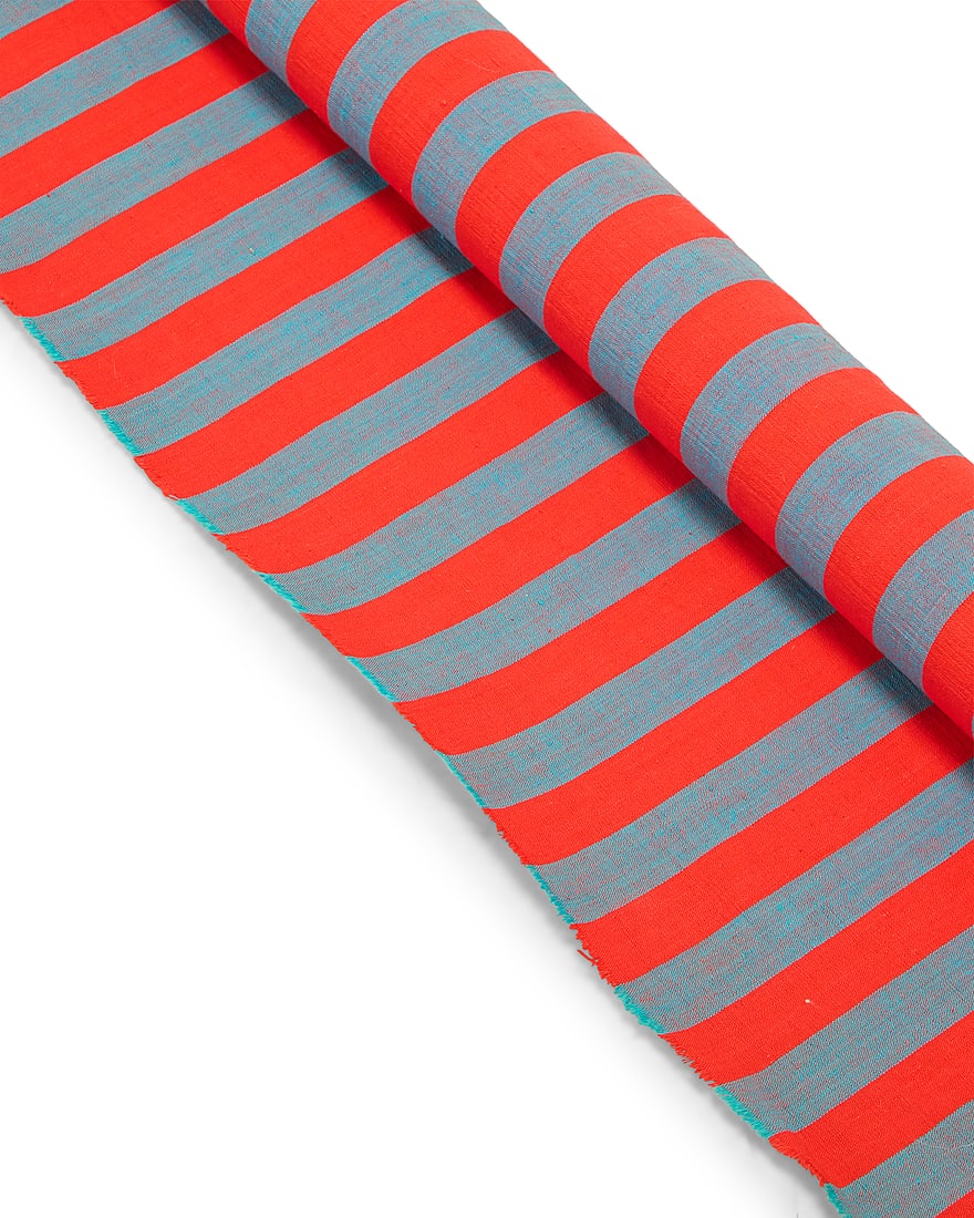 Attributed to Alexander Girard (1907-1993) A rolled length of 'Mexicottons'-style striped (1 of 7)
