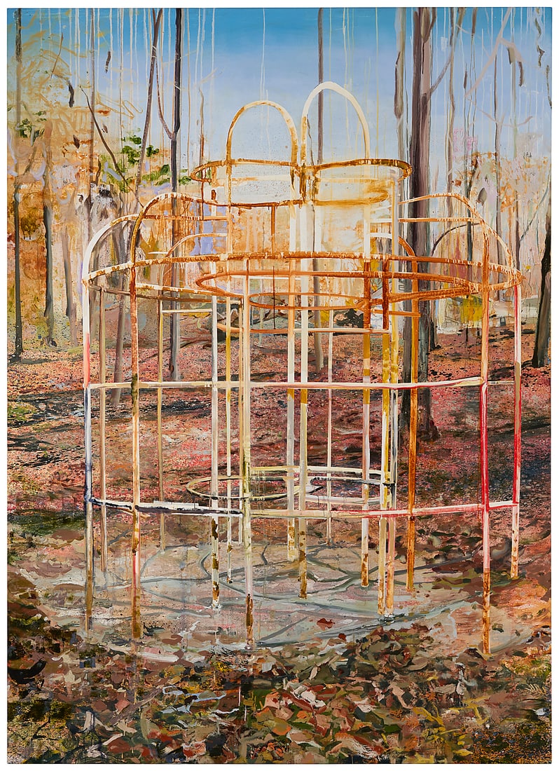 Tom McGrath (b. 1978) "Monkey Bars," 2006 Oil on panel Appears unsigned; titled and dated by (1 of 3)