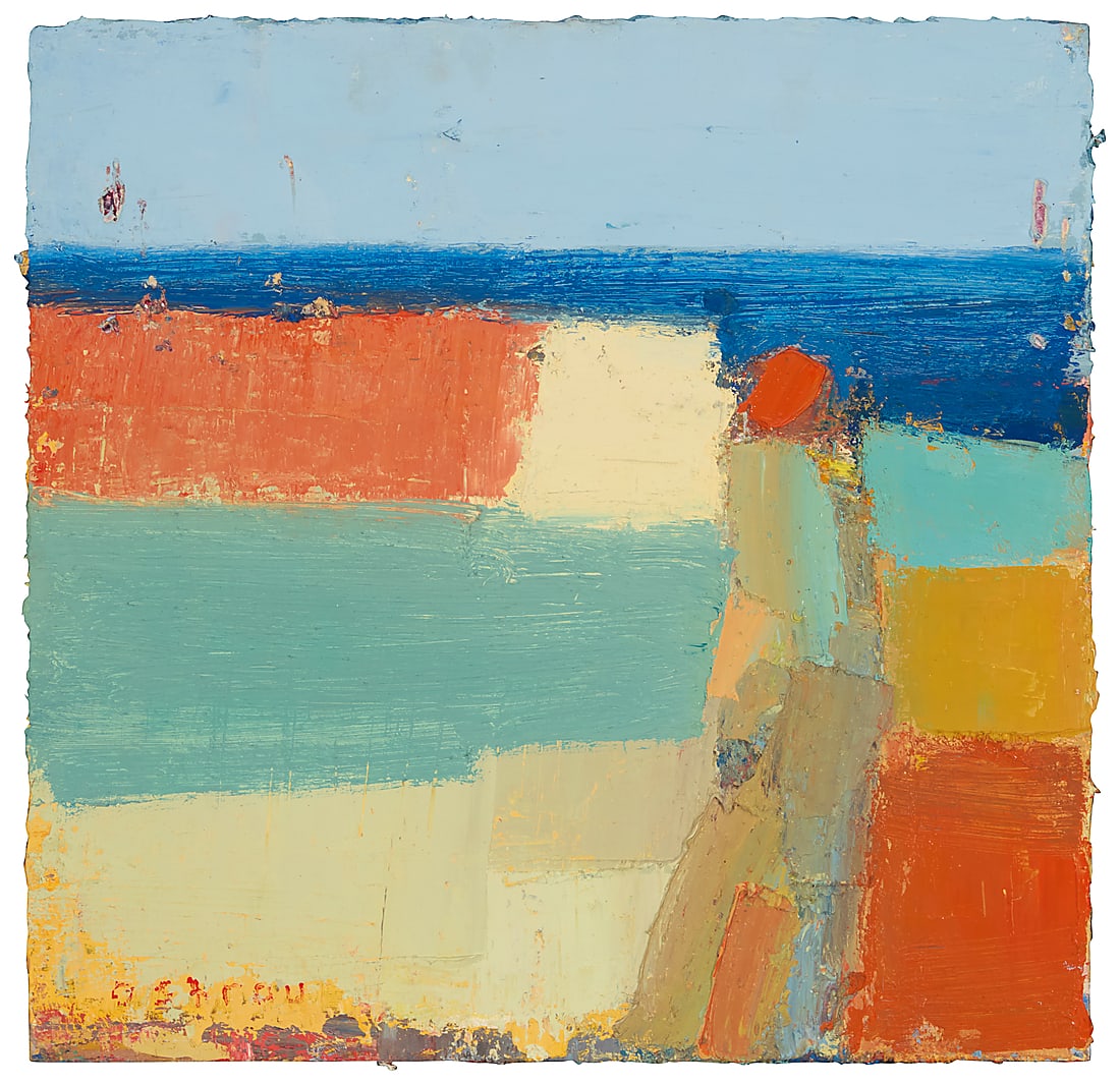 Sandy Ostrau (20th/21st Century) "Hidden Coast," 2019 Oil on panel Signed lower left: Ostrau; (1 of 6)