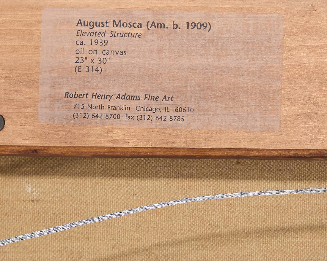 August Mosca (1909-2002), "Elevated Structure," circa 1939 - 5