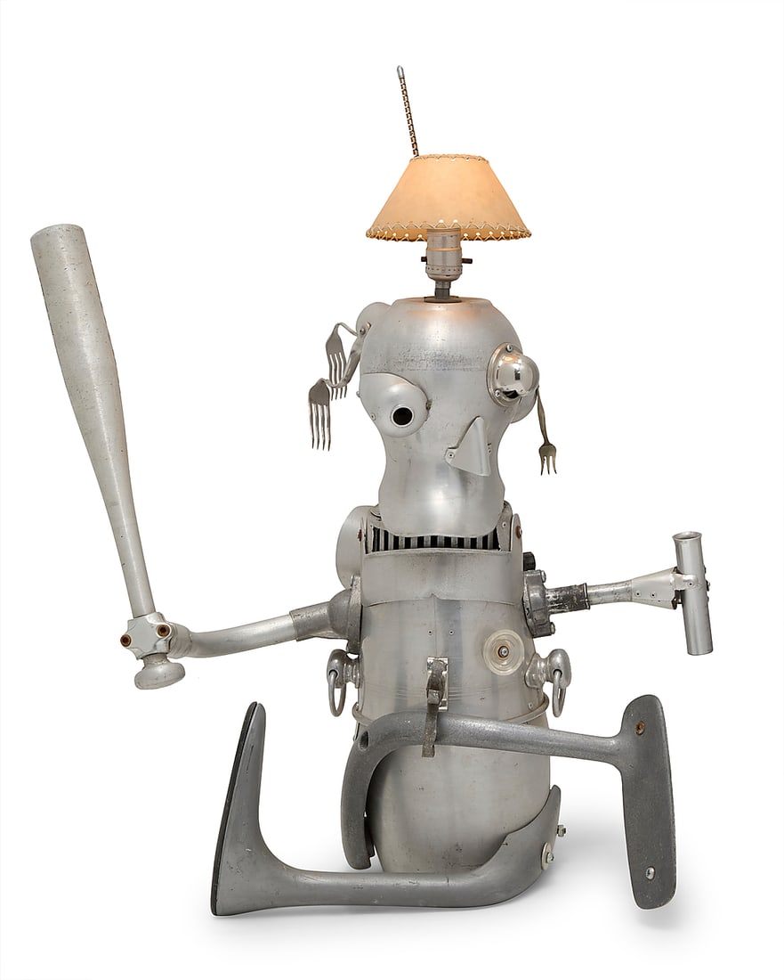 Clayton George Bailey (1939-2020) "Whomper" Metal and found objects, electrified Titled on the (1 of 9)