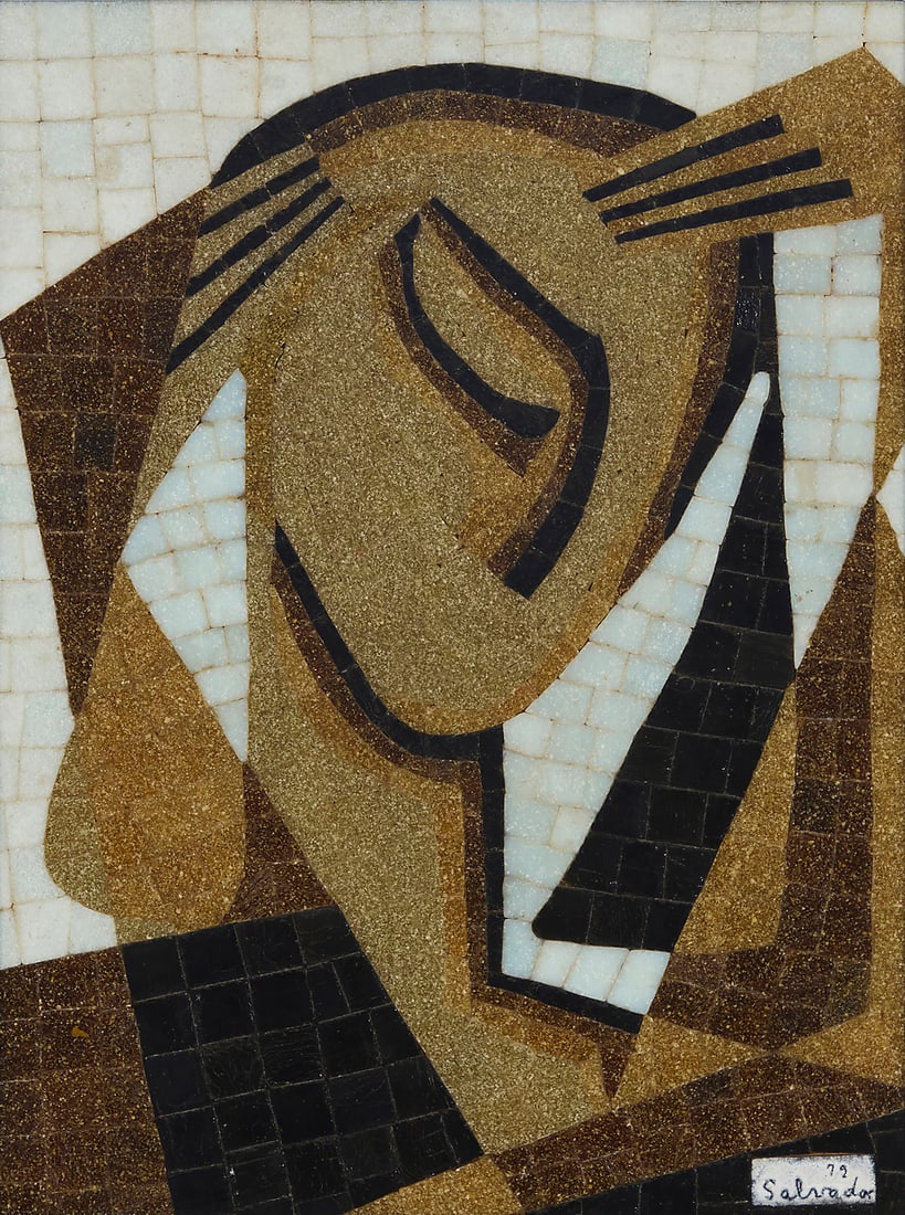 Salvador Teran (1920-1974) Geometric figure, 1972 Glass mosaic Signed and dated lower right to (1 of 5)